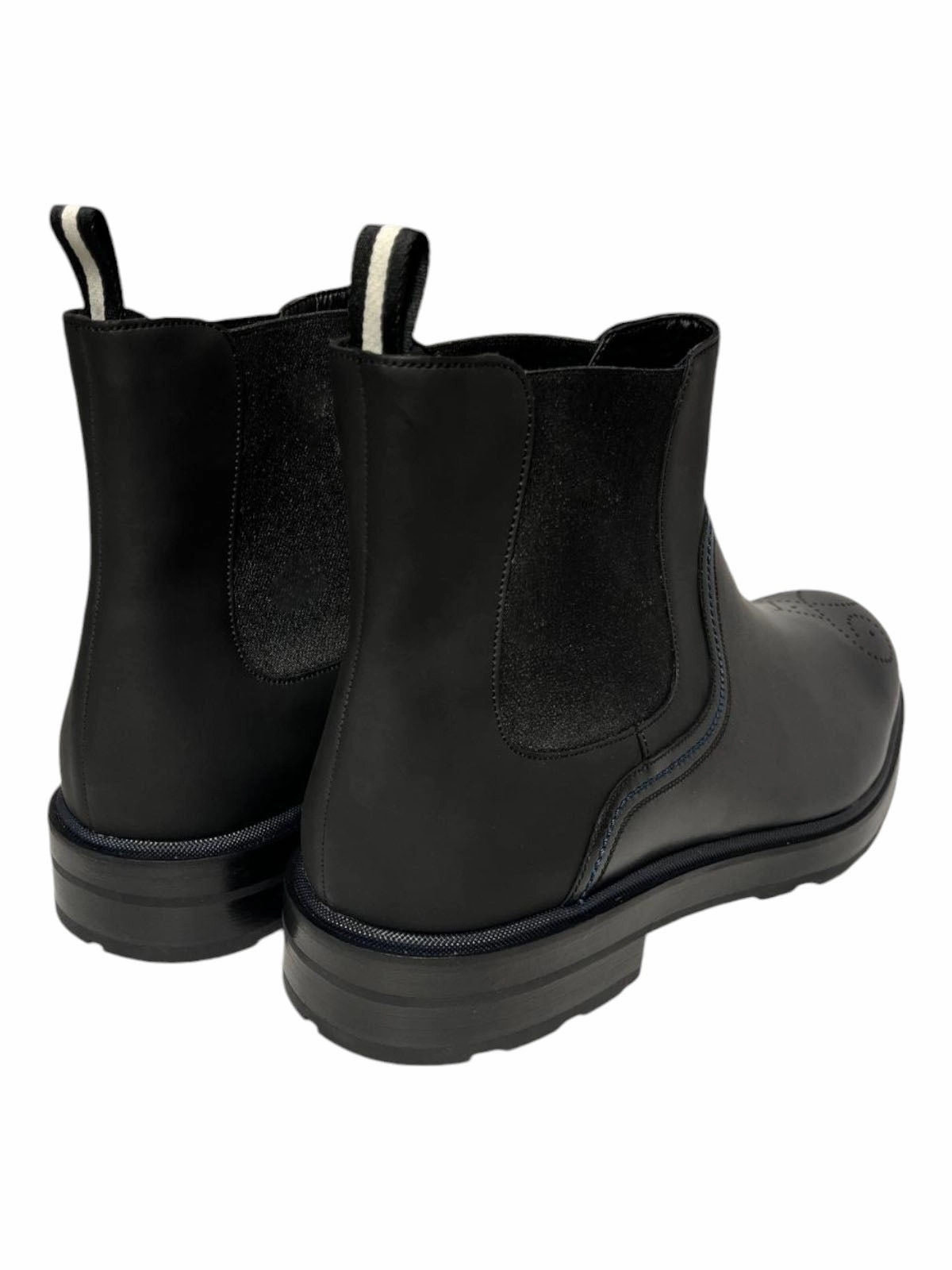 Bally Corbet 6230637 Men's Black Calf Plain Leather Chelsea Boots