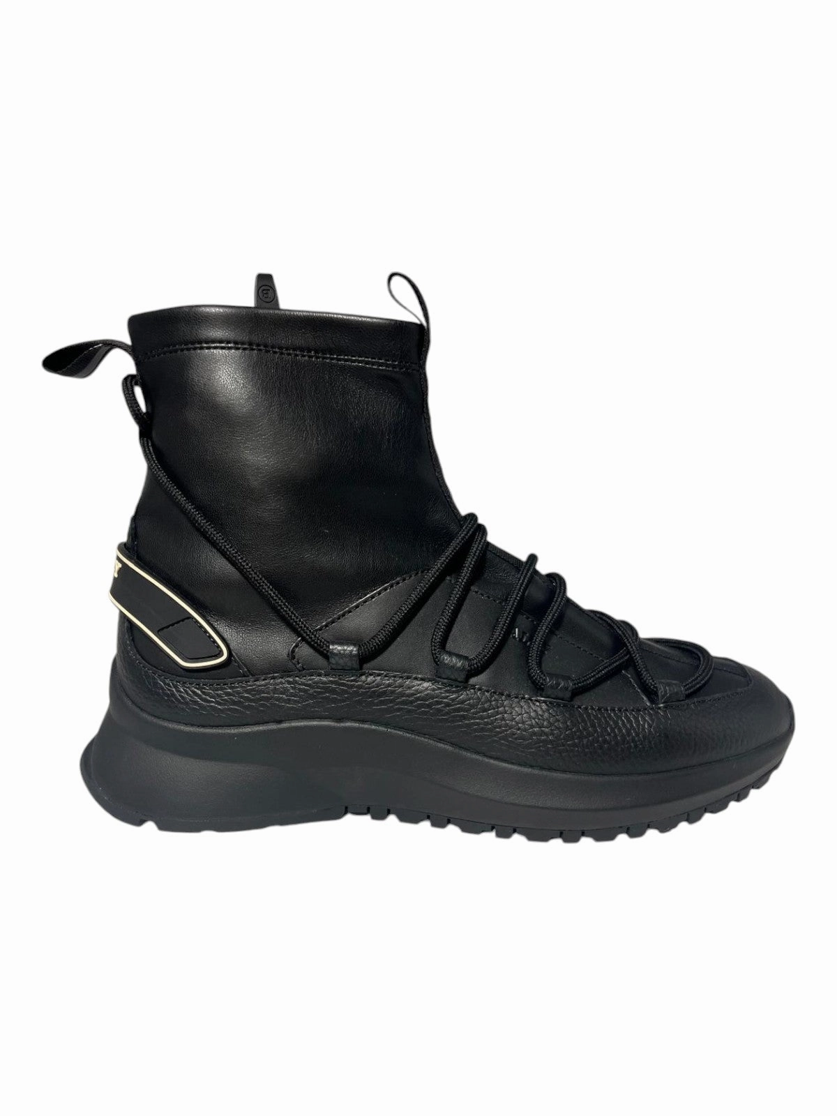 Bally Denwer 6301868 Men's Black Laced Sneakers & Boots