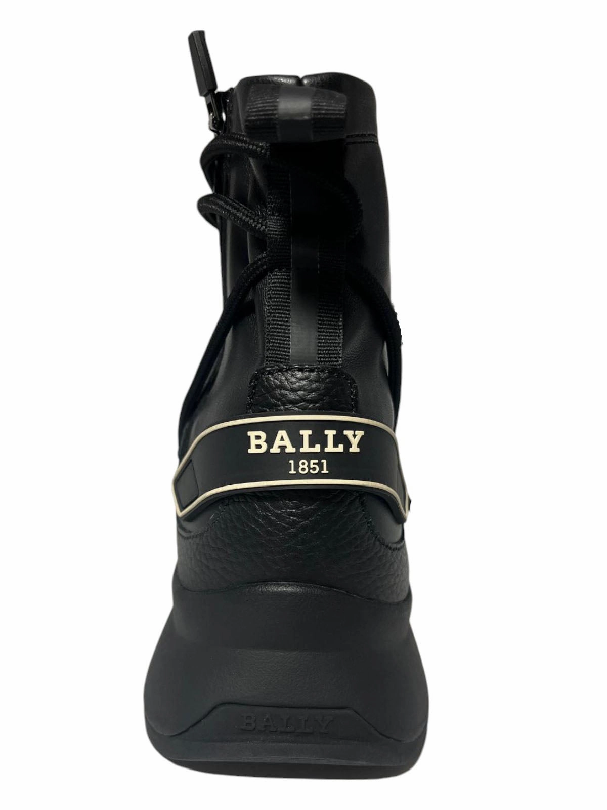 Bally Denwer 6301868 Men's Black Laced Sneakers & Boots