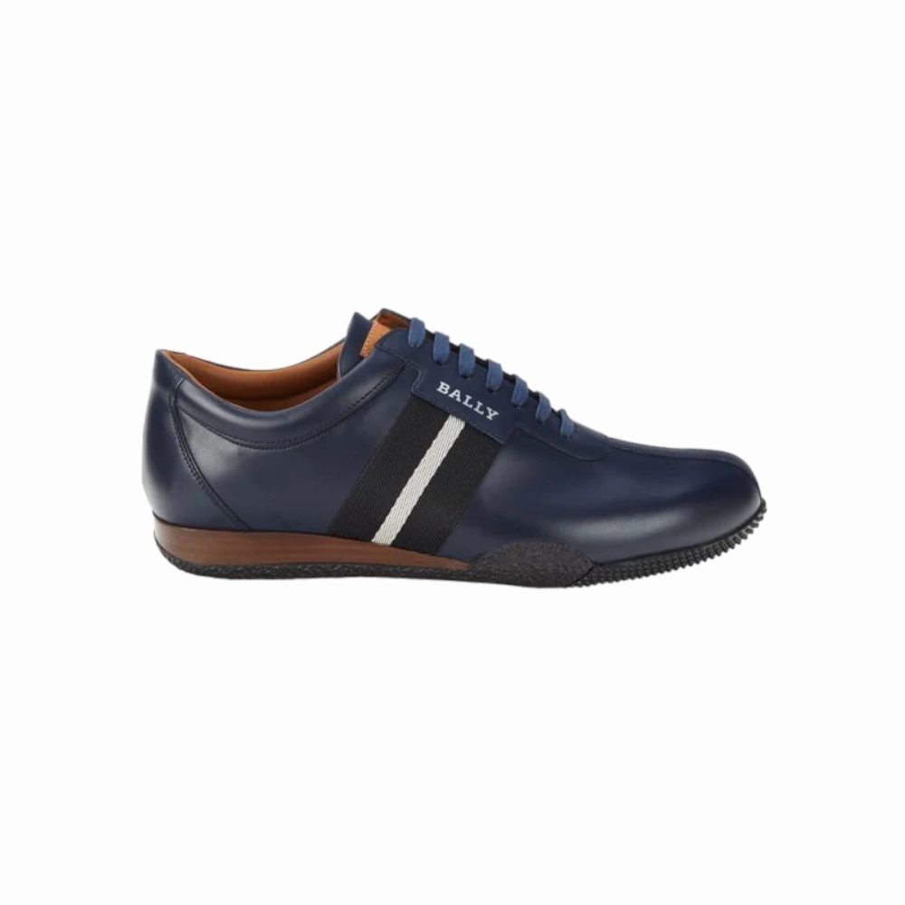 Bally Frenz Men's 6230487 Ink Leather Sneakers