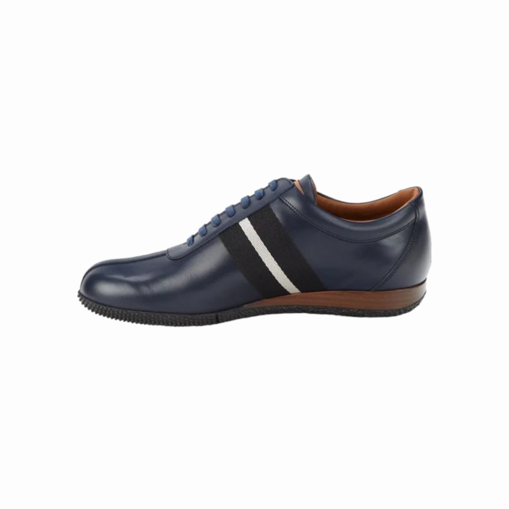 Bally Frenz Men's 6230487 Ink Leather Sneakers