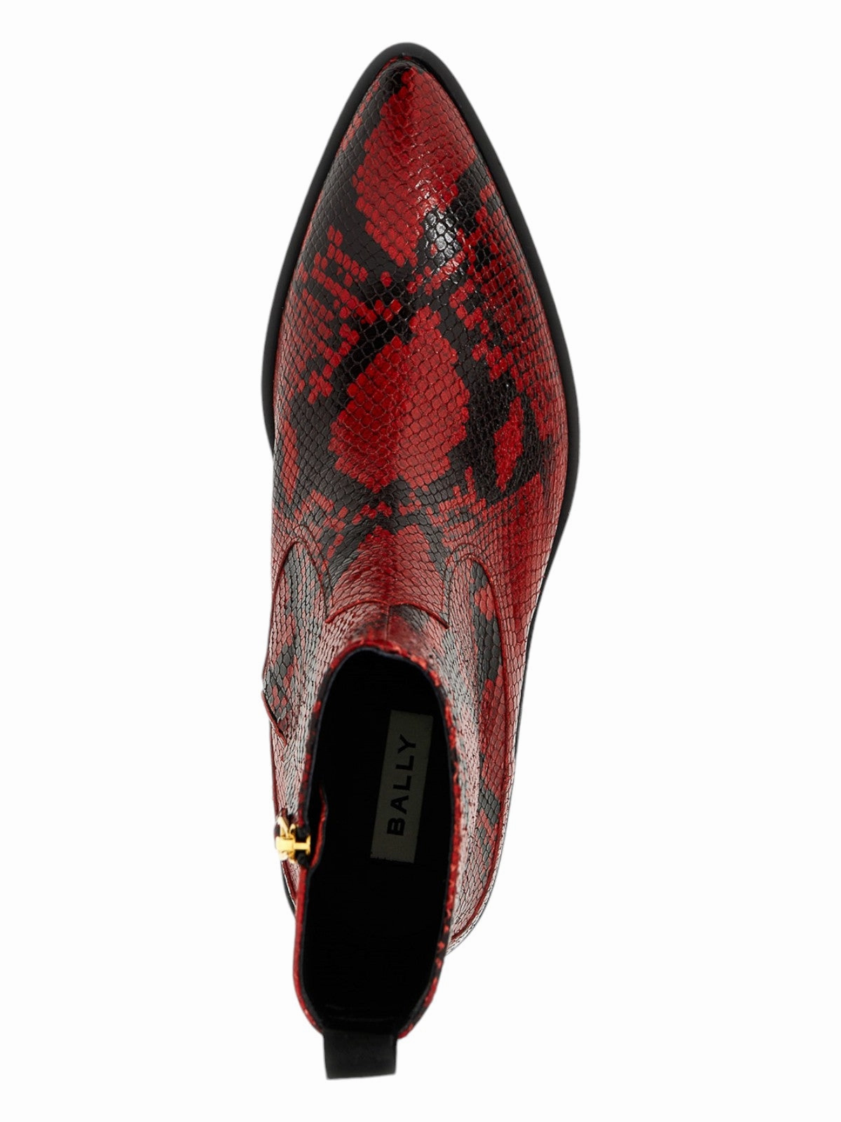 Bally Gaiman 6303991 Men's Ruby Animal Print Leather Boots