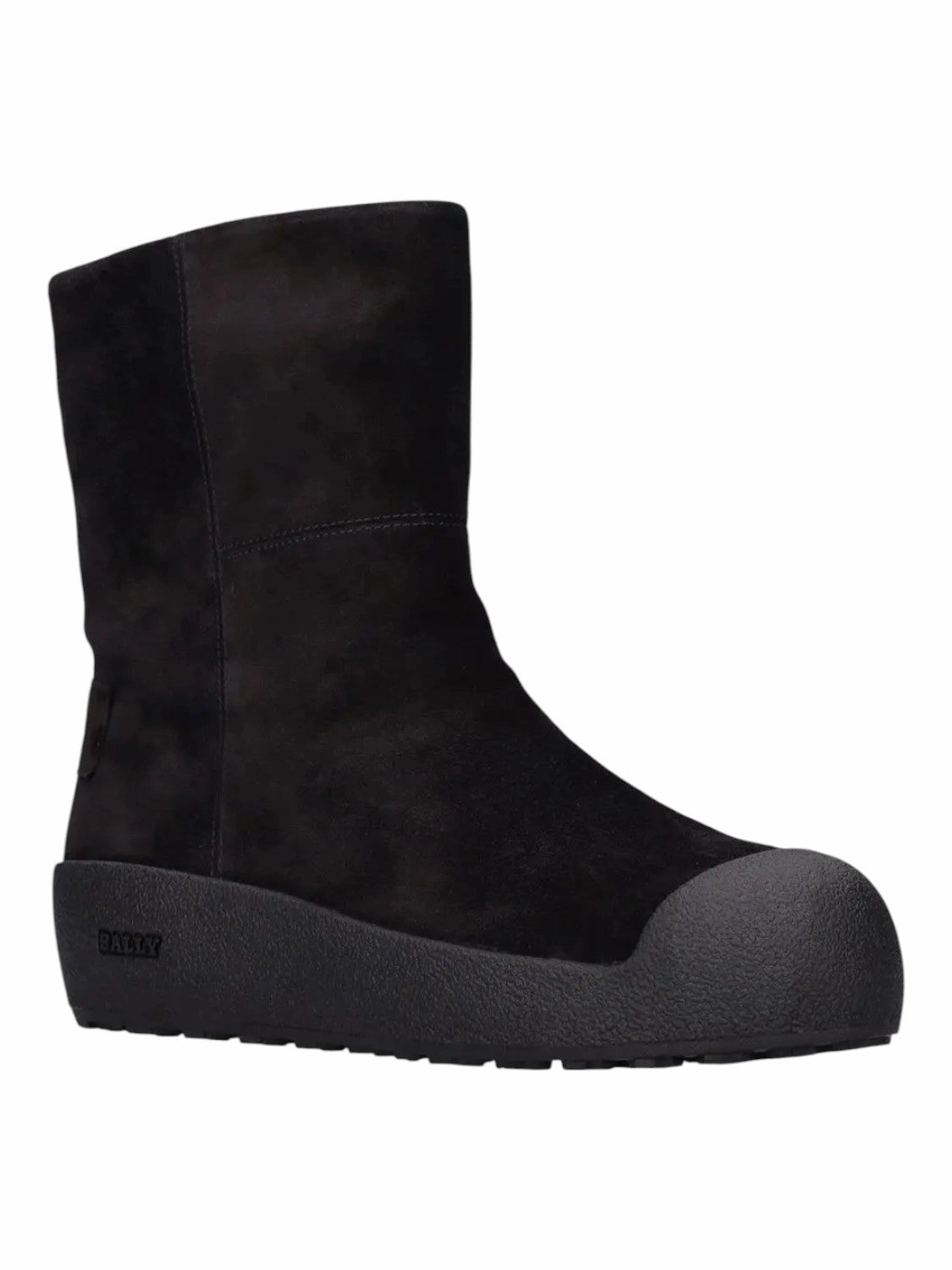 Bally GSTAAD 6302942 Men's Black Suede Leather Shirling Lined Boots Mens Winter & Rain Boots clearance
