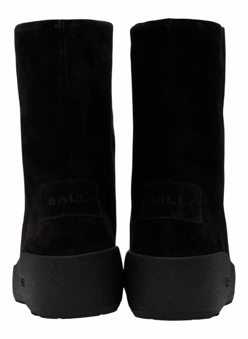 Bally GSTAAD 6302942 Men's Black Suede Leather Shirling Lined Boots
