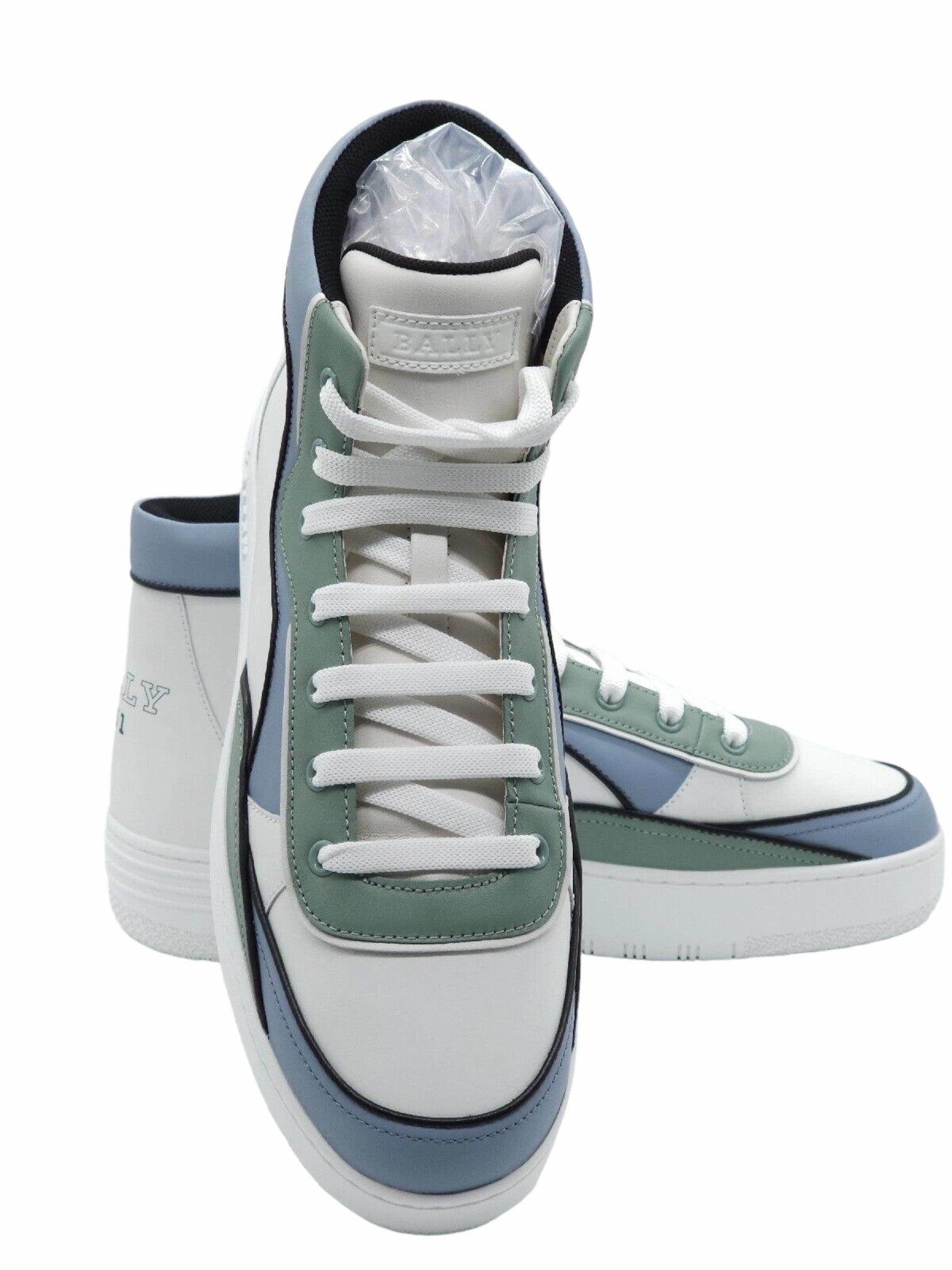 Bally Kenton 6302315 Men's White High Top Leather Sneakers