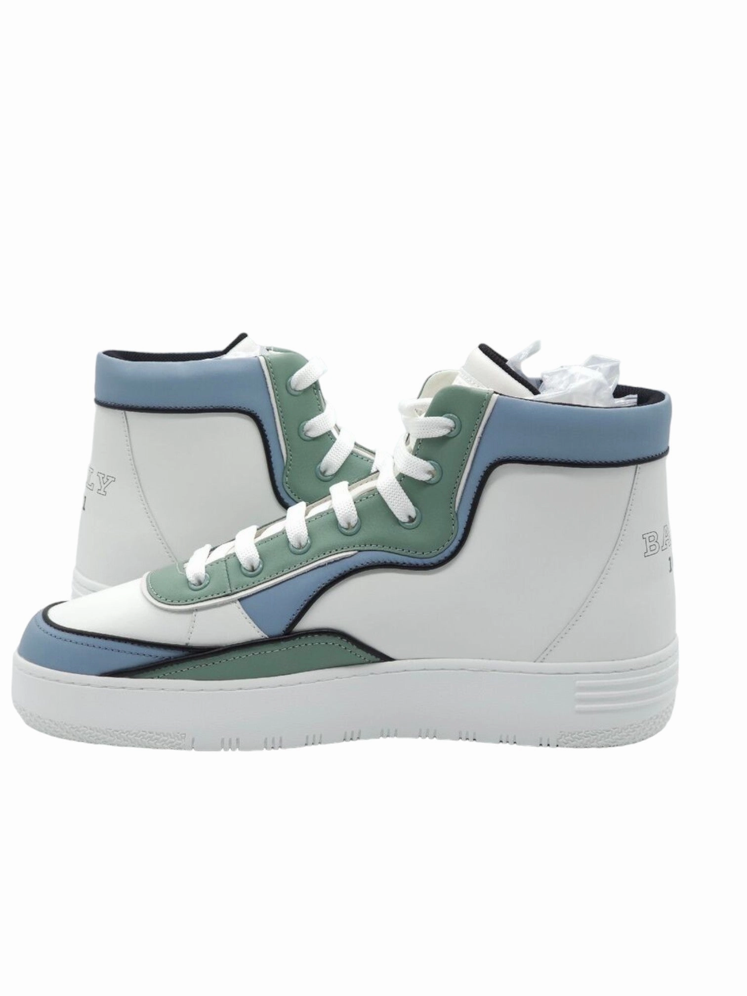 Bally Kenton 6302315 Men's White High Top Leather Sneakers