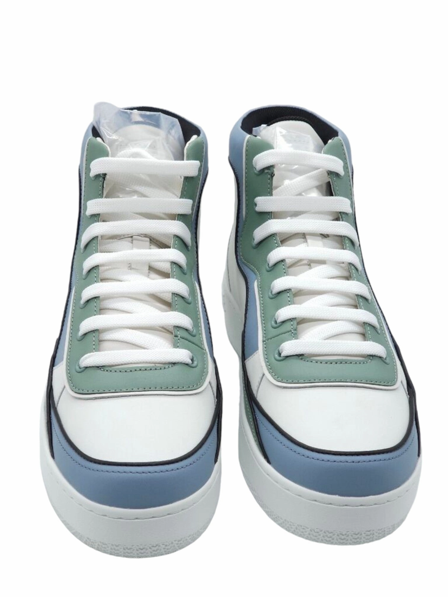 Bally Kenton 6302315 Men's White High Top Leather Sneakers Cheap Mens Athletic Sneakers