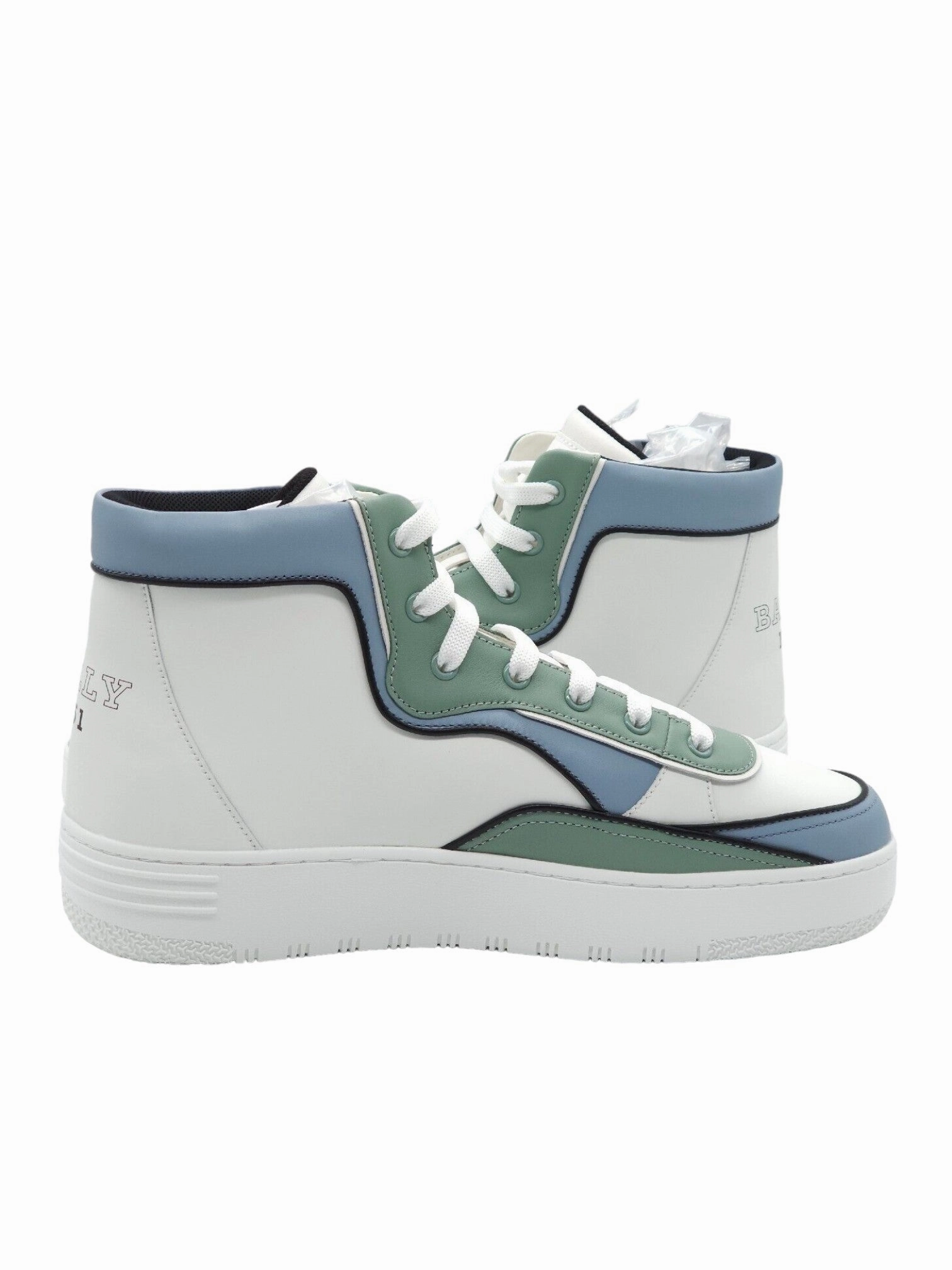 Bally Kenton 6302315 Men's White High Top Leather Sneakers