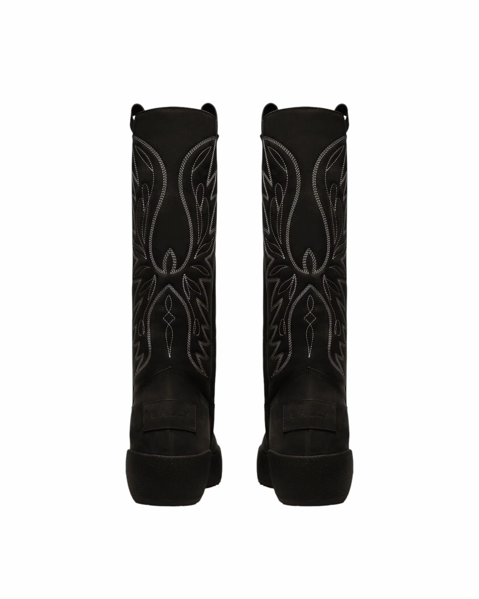 Bally Montana 6302966 Women's Black Leather Knee-High Boots