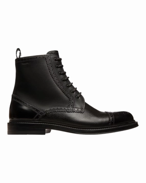 Bally Nicoldon 6301514 Men's Black Calf Plain Leather Boots Mens Winter & Rain Boots clearance