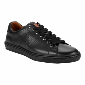 Bally Orivel Men's 6240301 Black Leather Sneaker Cheap Mens Athletic Sneakers