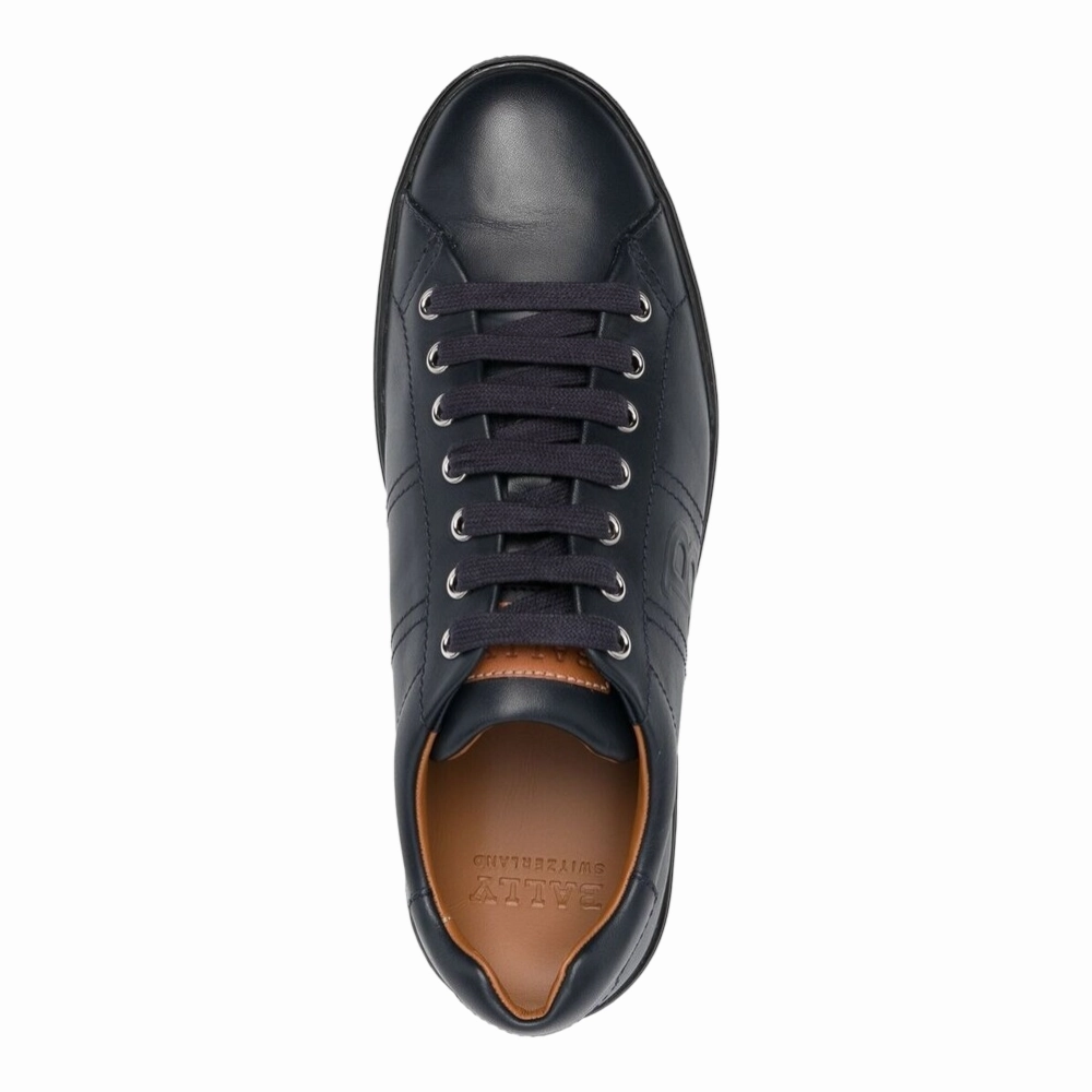 Bally Orivel Men's 6240302 Navy Leather Sneaker