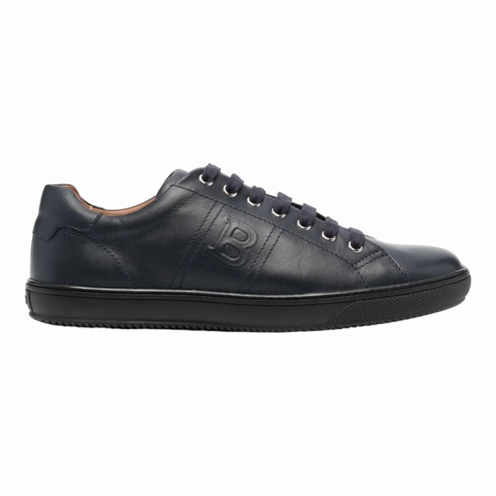 Bally Orivel Men's 6240302 Navy Leather Sneaker