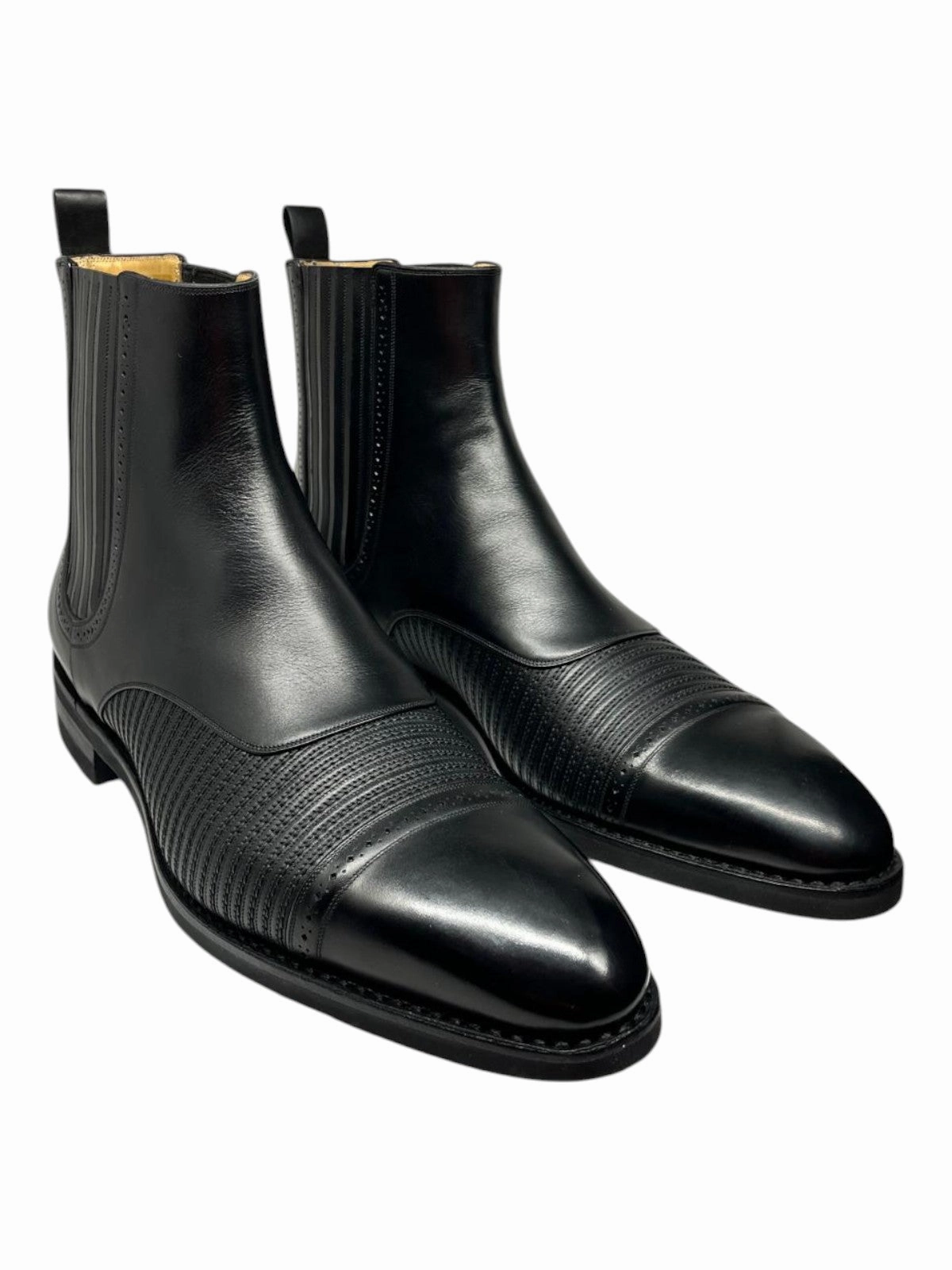 Bally Skirian 6239825 Men's Black Calf Plain Leather Chelsea Boots