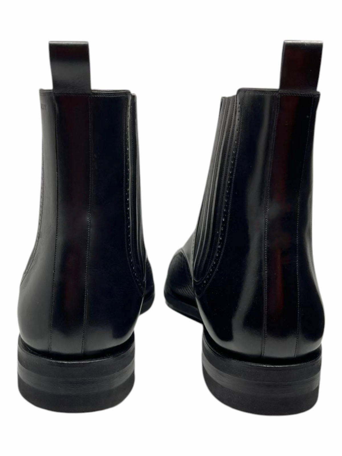 Bally Skirian 6239825 Men's Black Calf Plain Leather Chelsea Boots