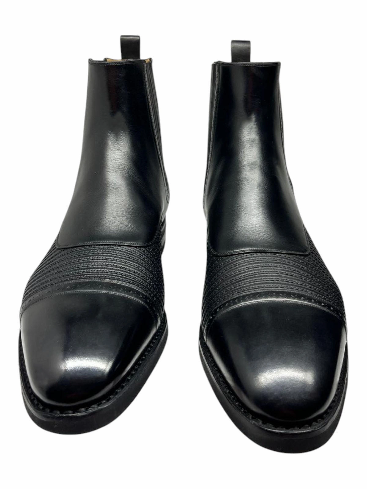 Bally Skirian 6239825 Men's Black Calf Plain Leather Chelsea Boots
