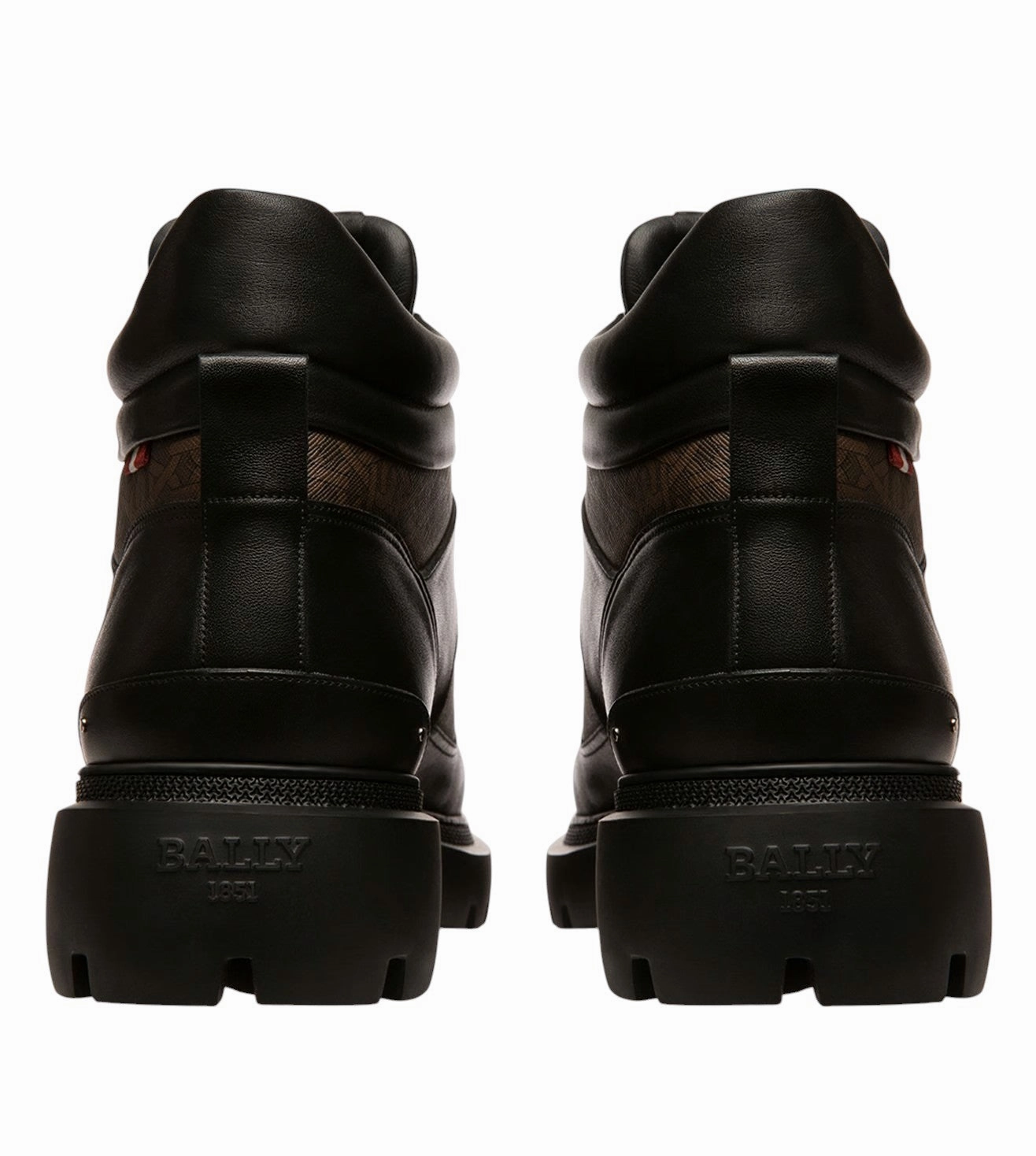 Bally Valensy 6239846 Black Monogram Leather Boots