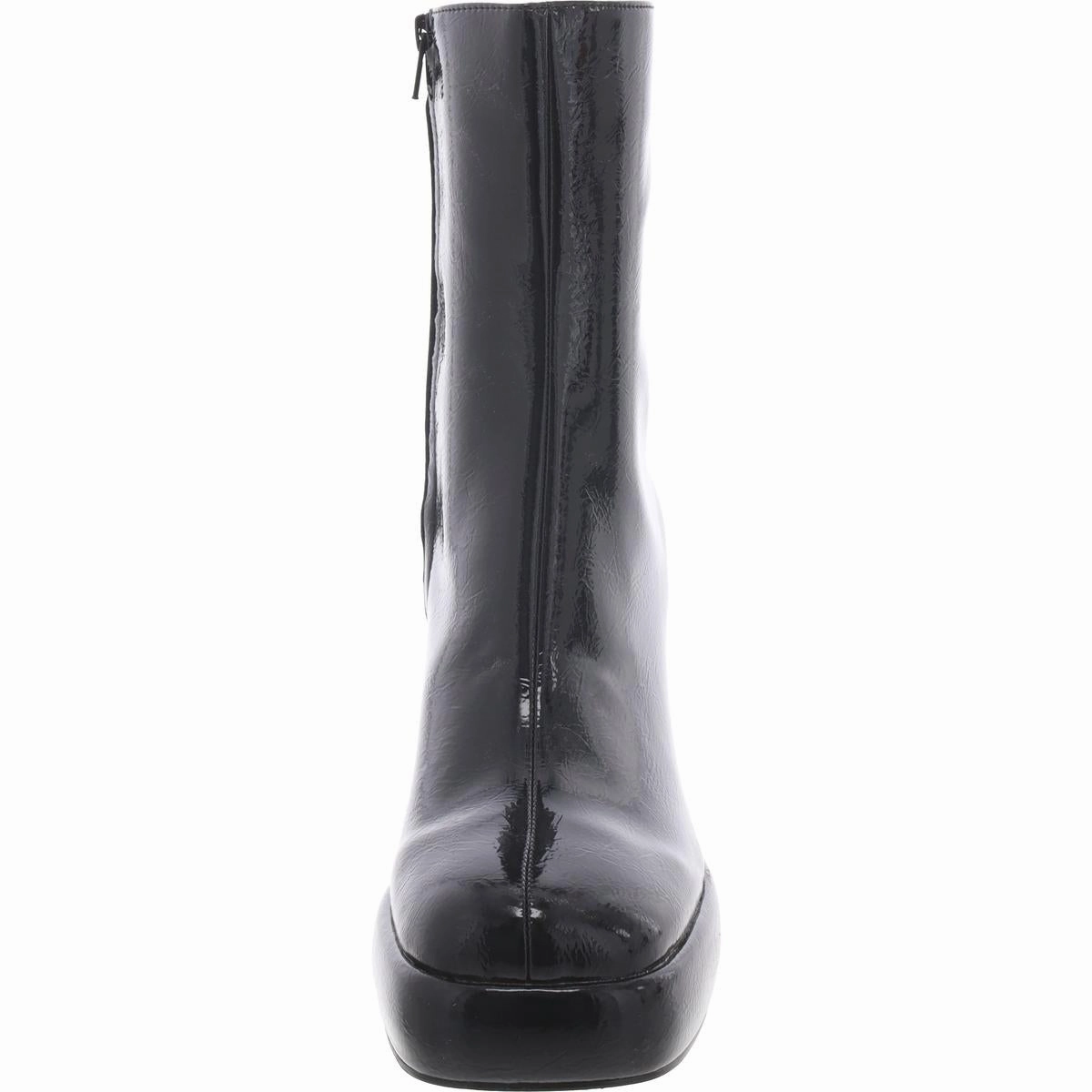 Banish Womens Patent Round Toe Booties