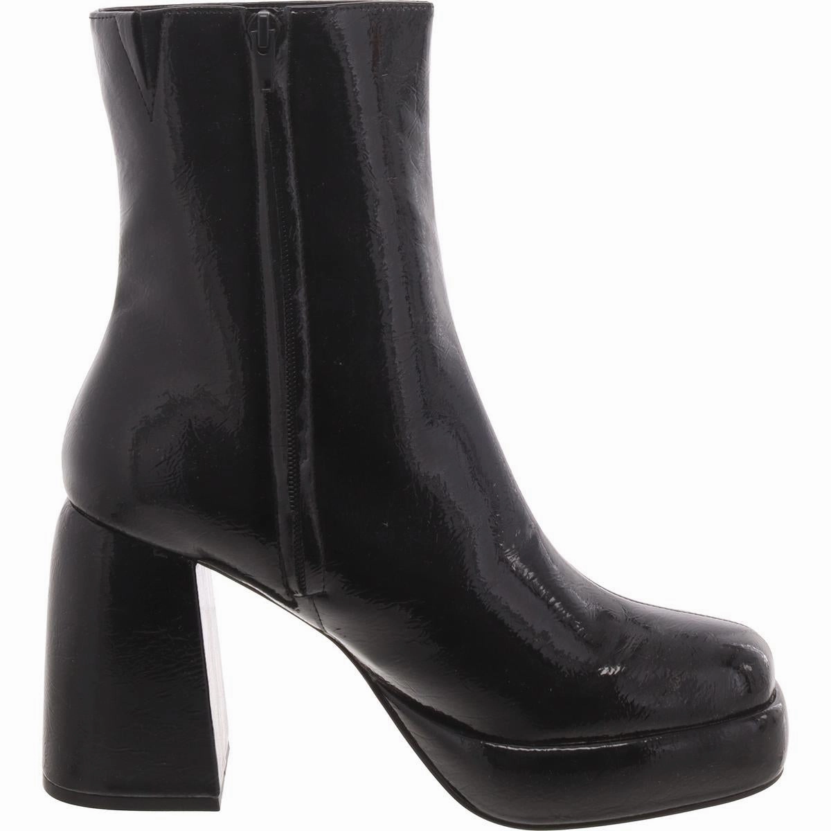 Banish Womens Patent Round Toe Booties