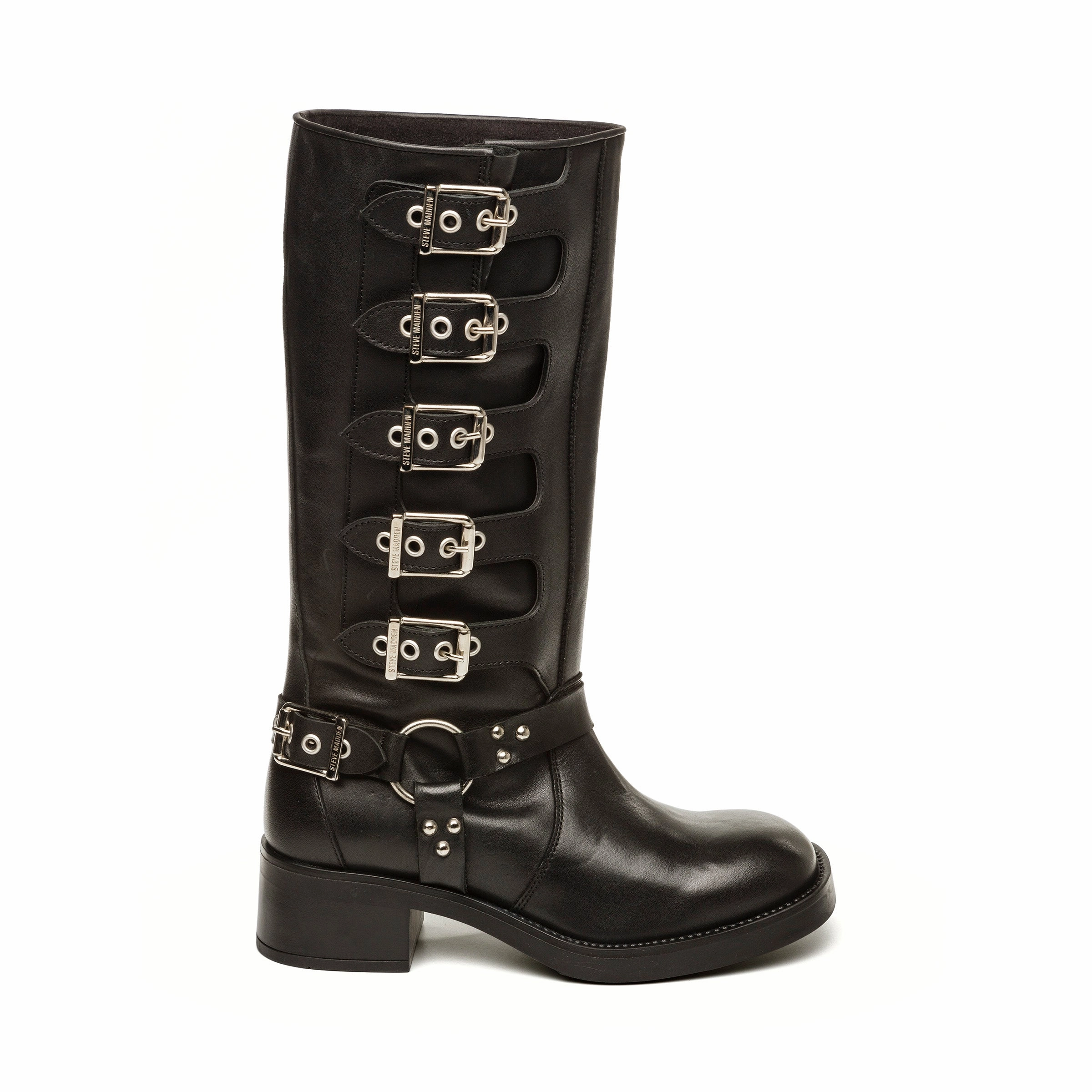 Battle Boot BLACK LEATHER Womens Boots & Booties promotion