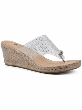 Beach VC Womens Wedges Thong Wedge Sandals Promo offer on Womens Sandals