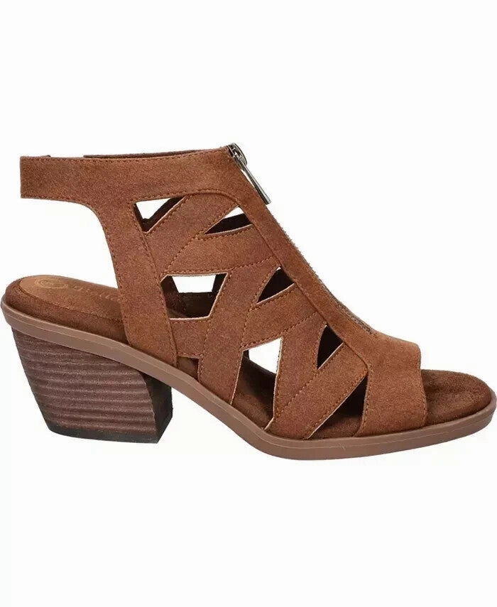 Bella Vita Jovanah Sandals Womens 8 Honey Round Toe Block Heel Strappy GBNC686