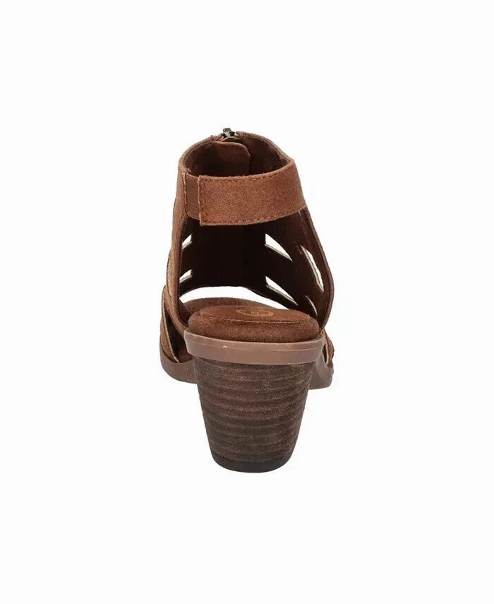 Bella Vita Jovanah Sandals Womens 8 Honey Round Toe Block Heel Strappy GBNC686