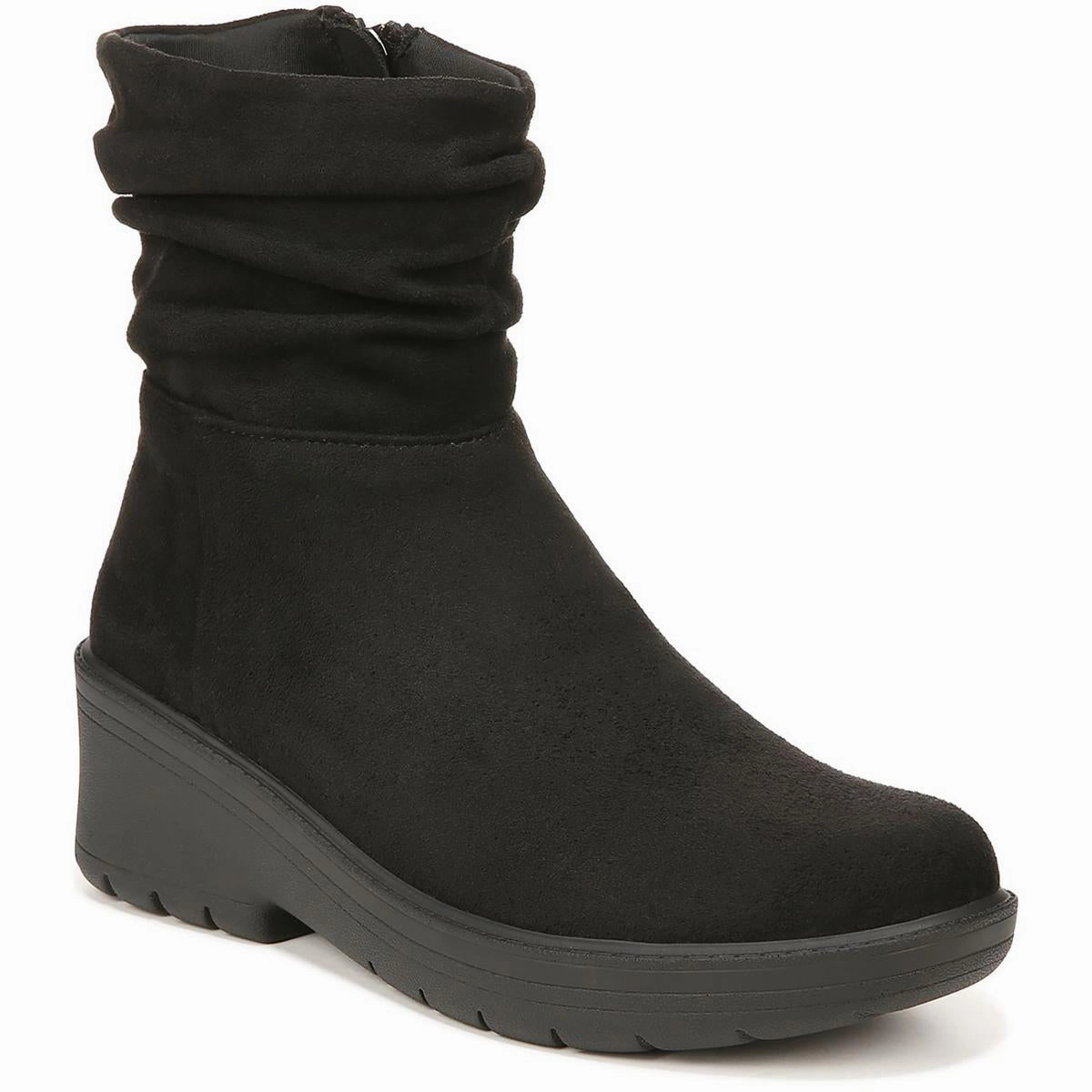 Berkley Womens Faux Suede Ruched Ankle Boots Hot sale Womens Boots