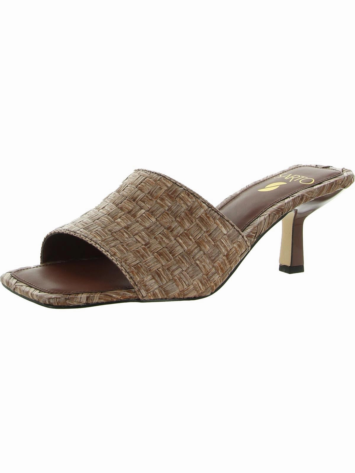 Betty 4 Womens Woven Slip On Heels