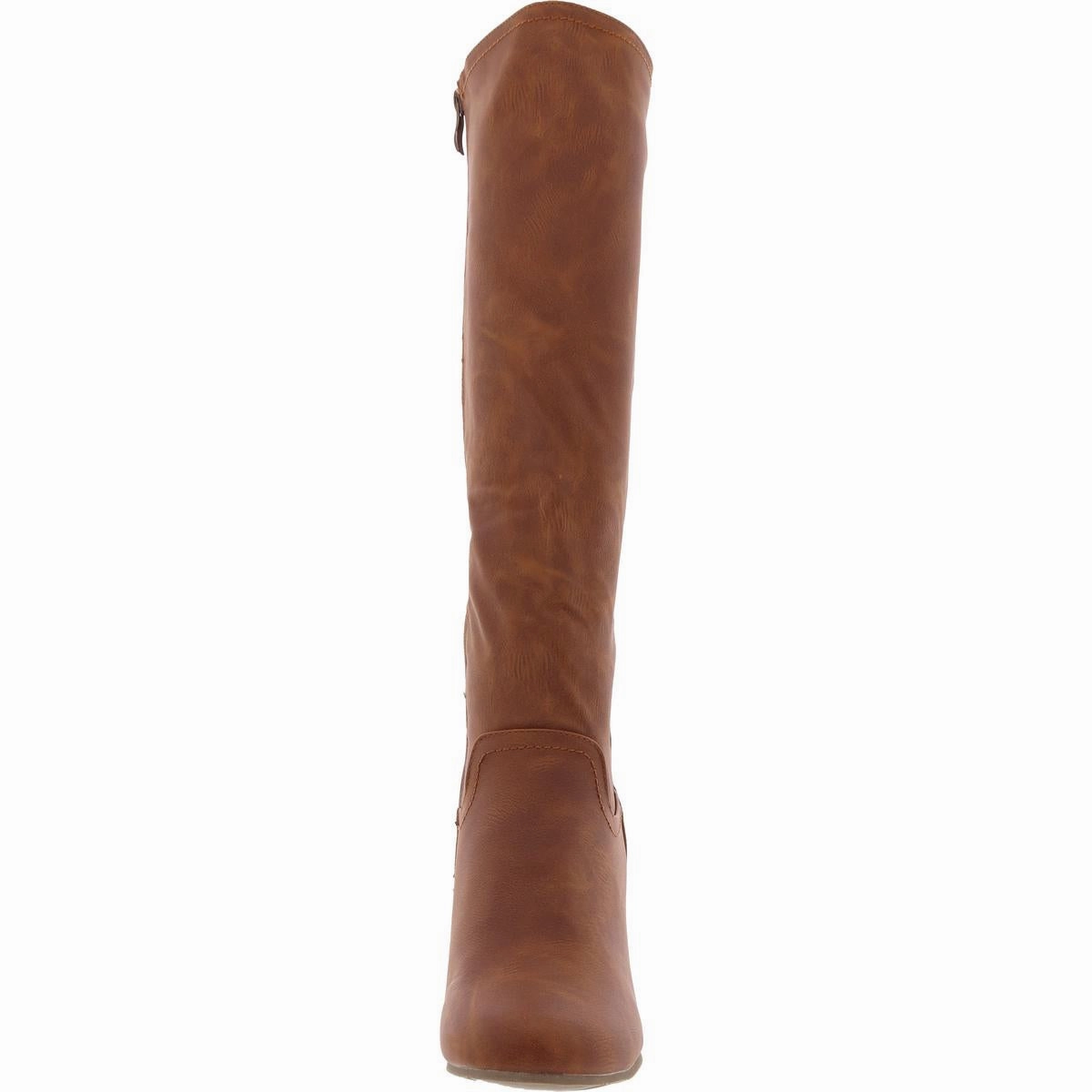 BHFO Womens Zipper Manmade Wedge Boots