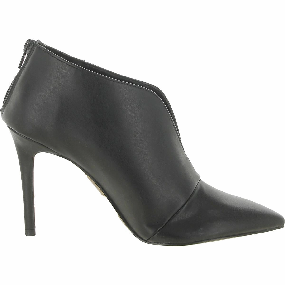 BIANCA Womens Faux Leather Pointed Toe Ankle Boots