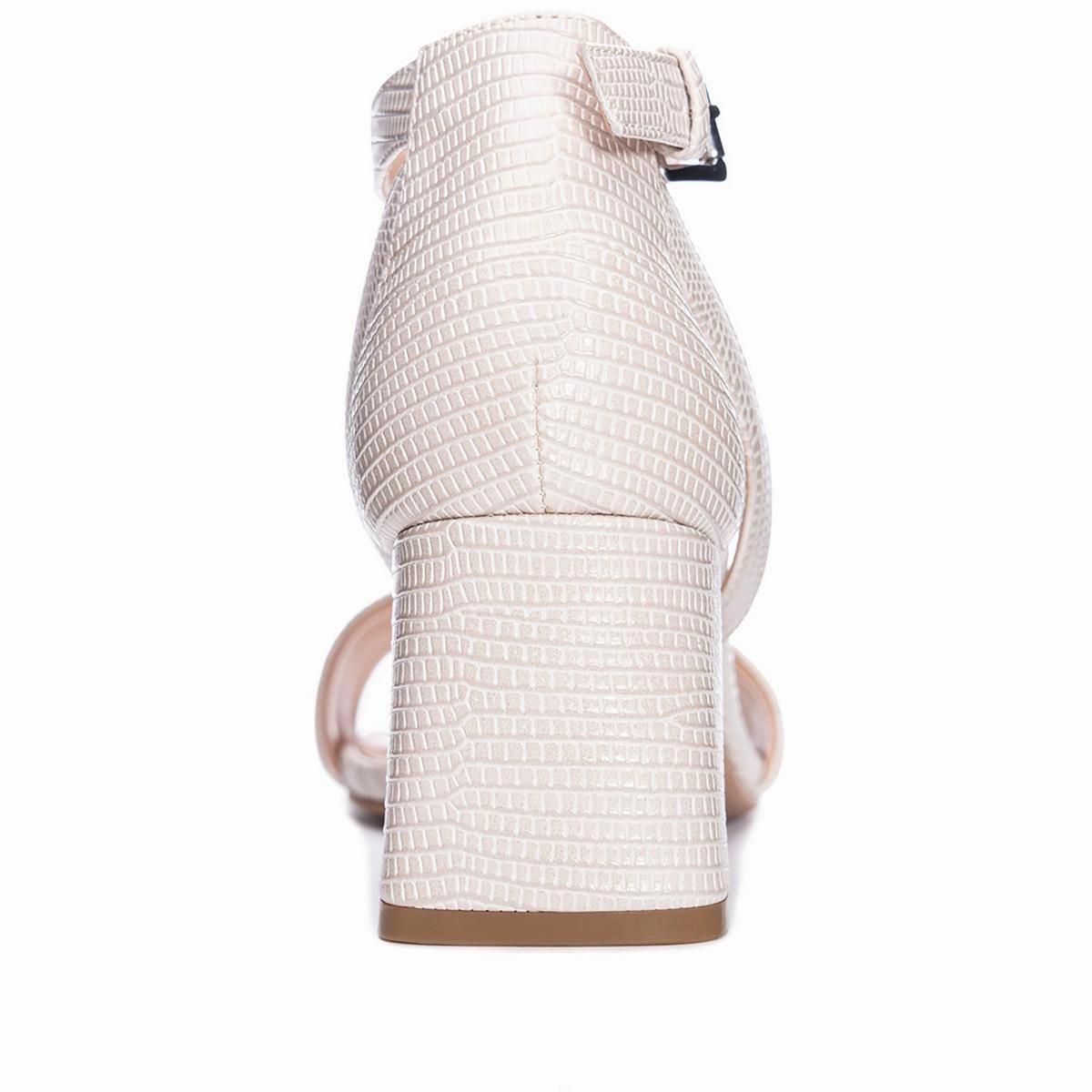 BIG HEART  Womens Faux Leather Square toe Block Heel