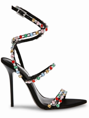 Bijour Womens Embellished Satin Heels Fashion Womens Sandals online shop