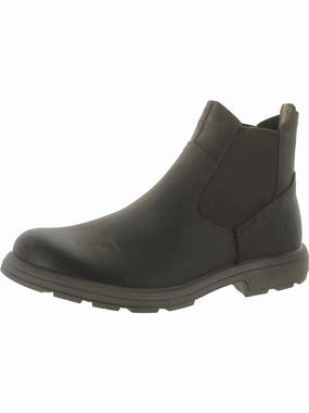 Biltmore  Mens Leather Pull On Chelsea Boots Mens Chukka Boots outlet deals