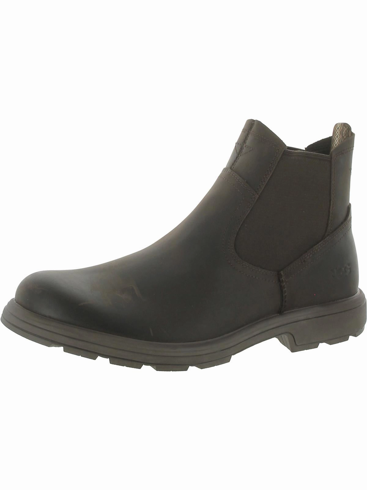 Biltmore  Mens Leather Pull On Chelsea Boots Mens Chukka Boots outlet deals