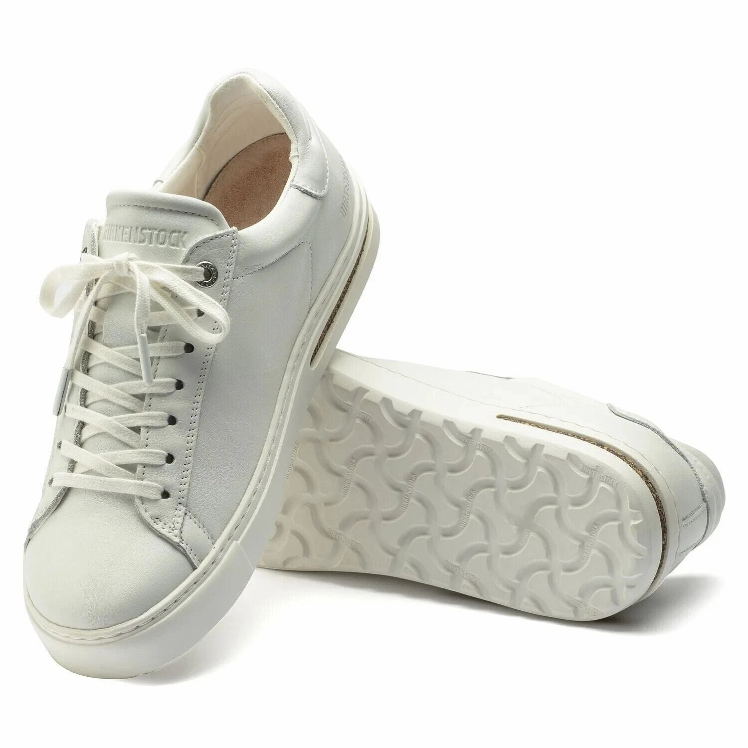 Birkenstock Bend 1017724-100 Sneaker Unisex White Leather Lifestyle Shoe ZPO2035