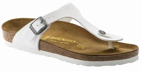 Birkenstock Women's Gizeh Birko-Flor - White Fashion Womens Sandals online shop
