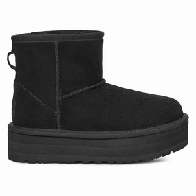 Black Classic Mini Platform Boots Girls Boots & Booties sale