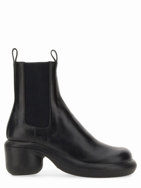 Black Leather Boots With Round Toe Discount Stylish Womens Boots