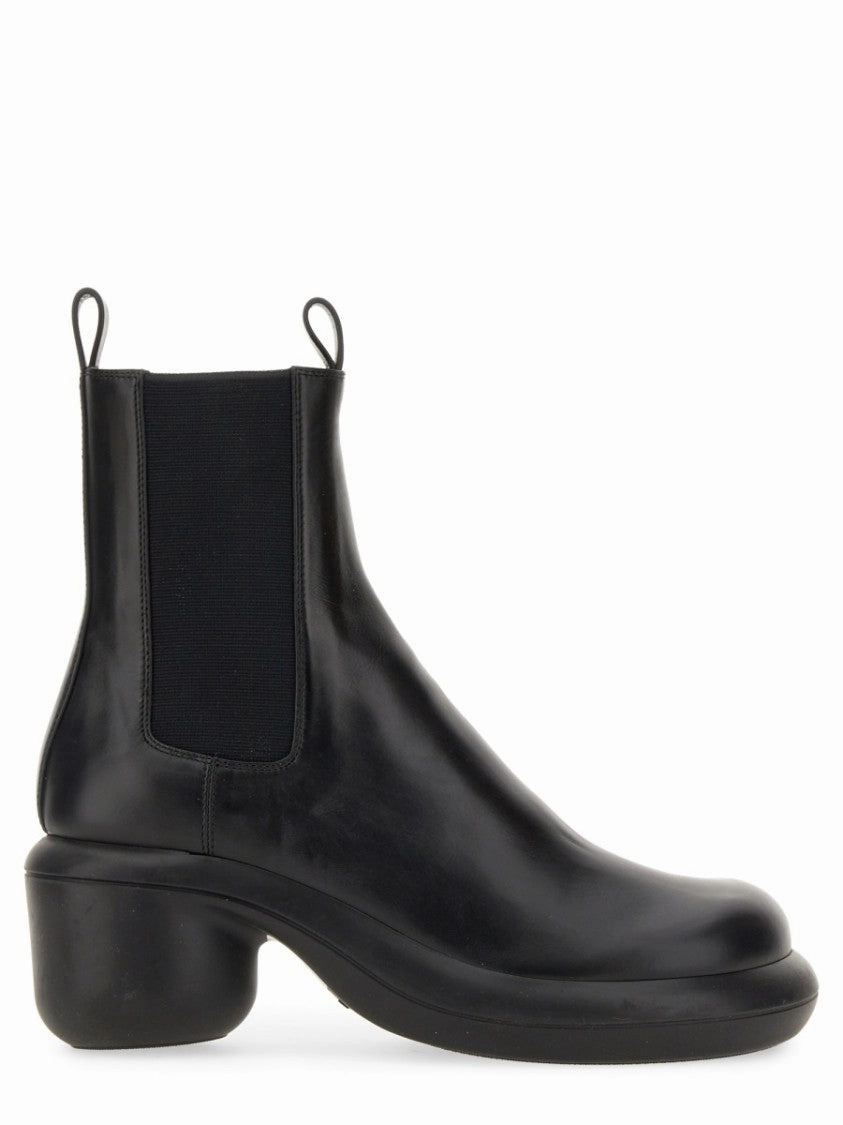 Black Leather Boots With Round Toe Discount Stylish Womens Boots