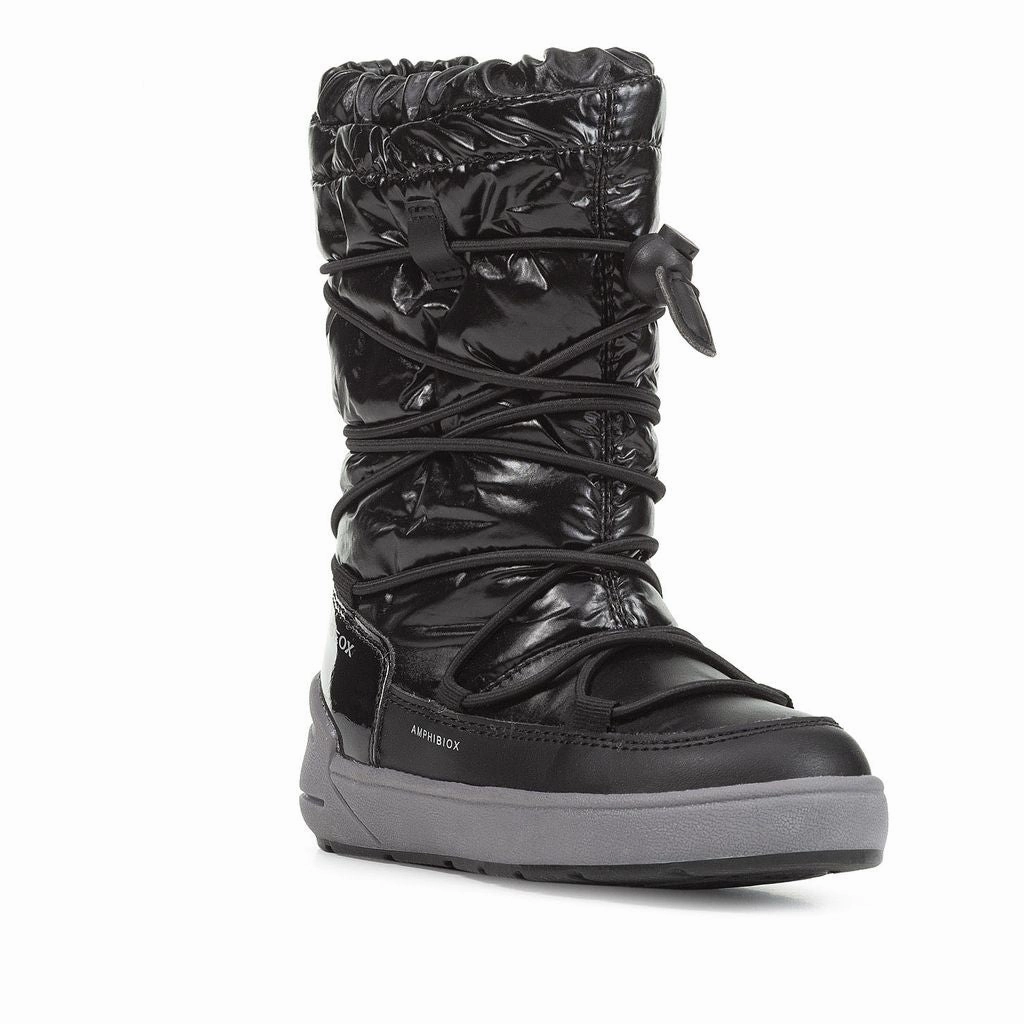 Black Sleigh Waterproof Boots Girls Shoes promo price
