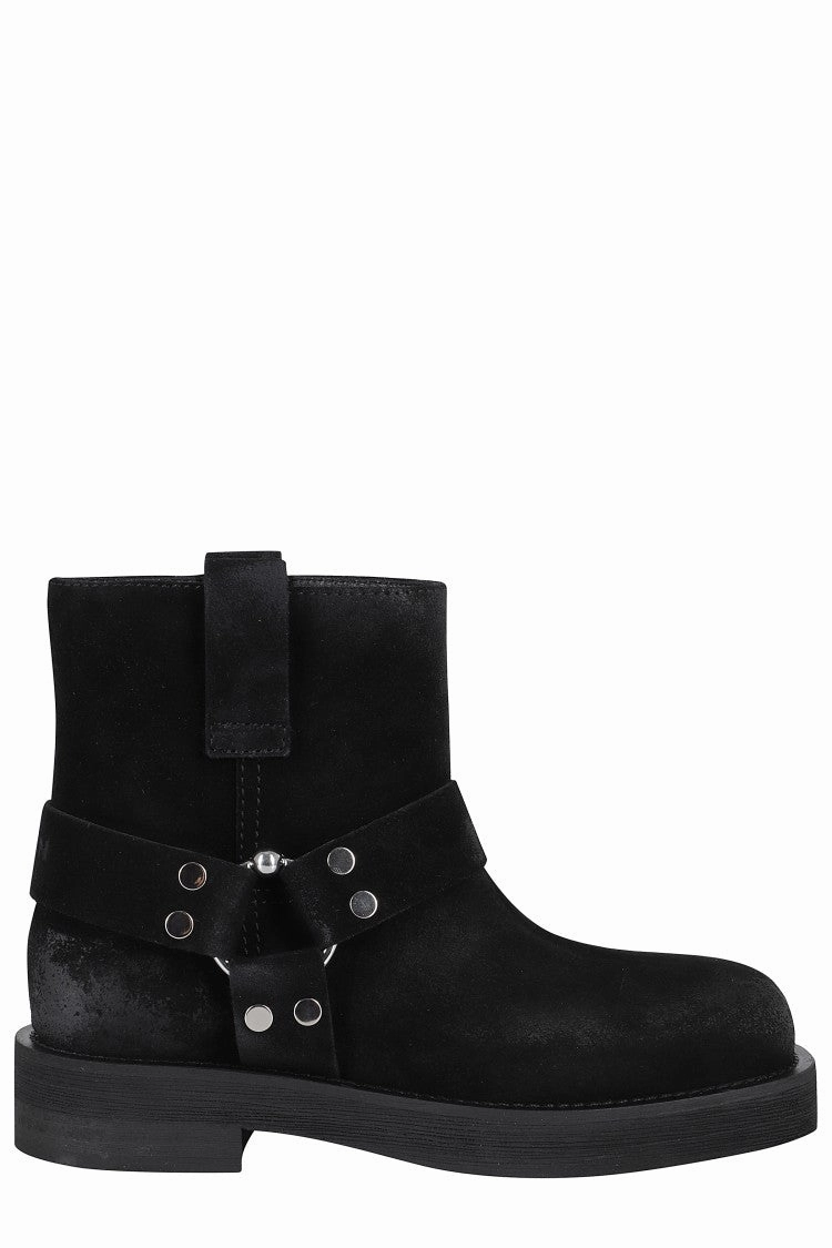 Black Suede Ankle Boots With Square Toe Top-rated Womens Boots outlet