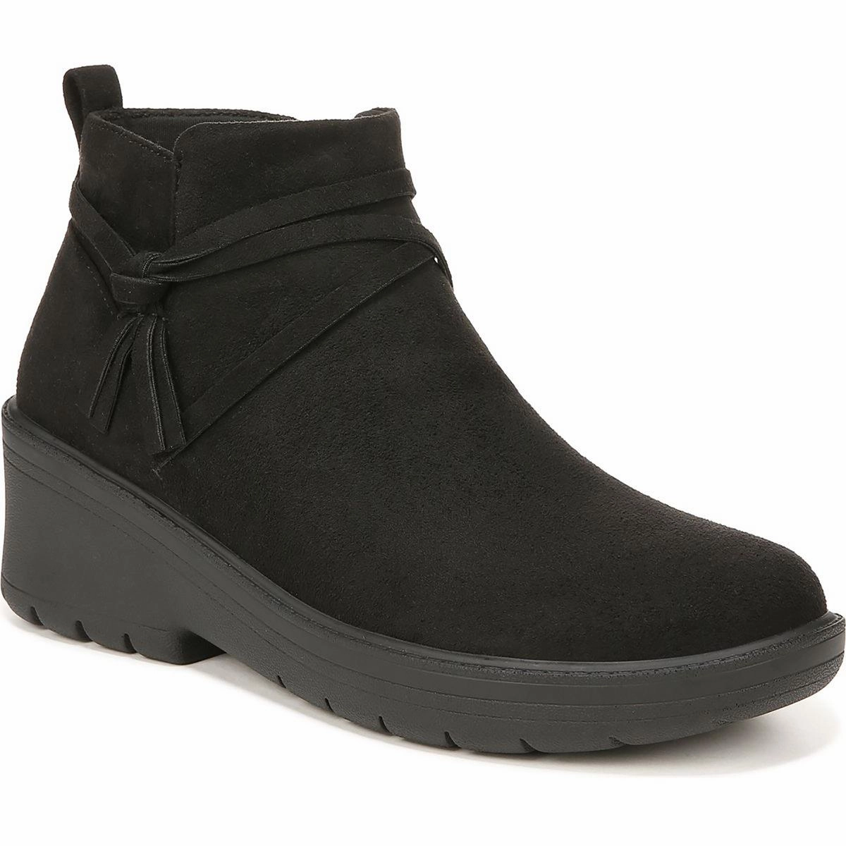 Blaine Womens Faux Suede Strappy Booties