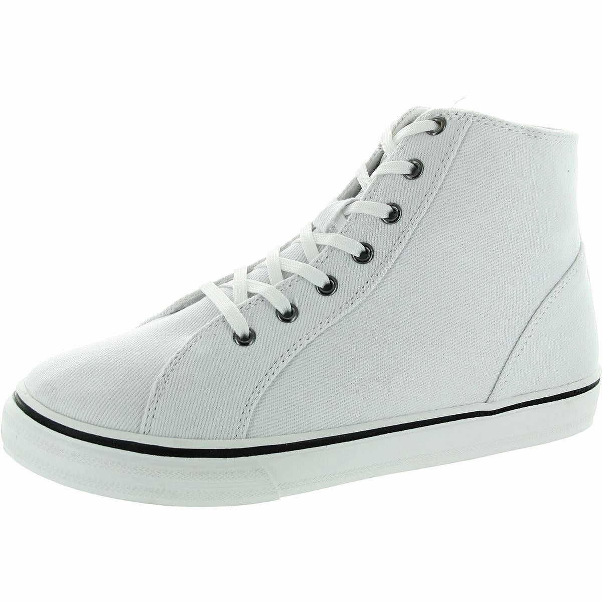 BLAKELY Womens Cushioned Footbed Canvas High-Top Sneakers Womens Sports Shoes clearance