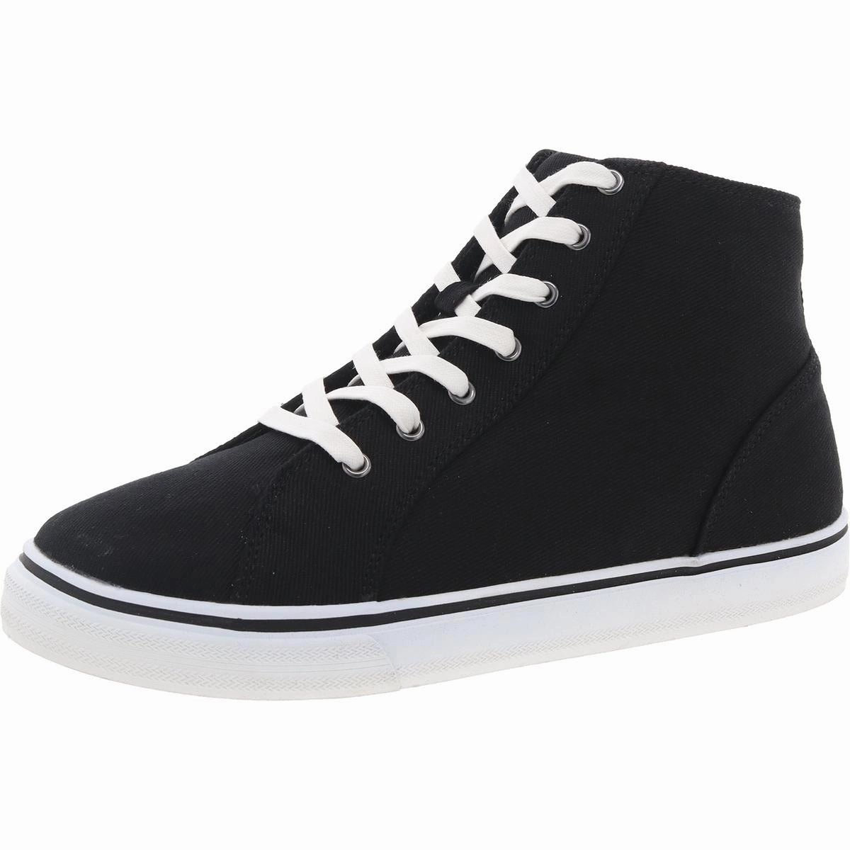 BLAKELY Womens Cushioned Footbed Canvas High-Top Sneakers