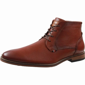 Blaze Mens Faux Leather Lace-Up Chukka Boots Cheap Mens Boots & Chukkas