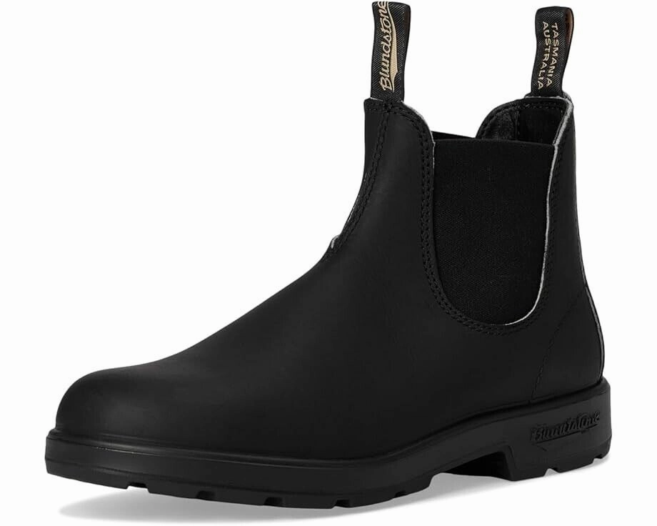 Blundstone 510 Boots Unisex M9/W11 Black Leather Ankle Pull On Chelsea KHD1378