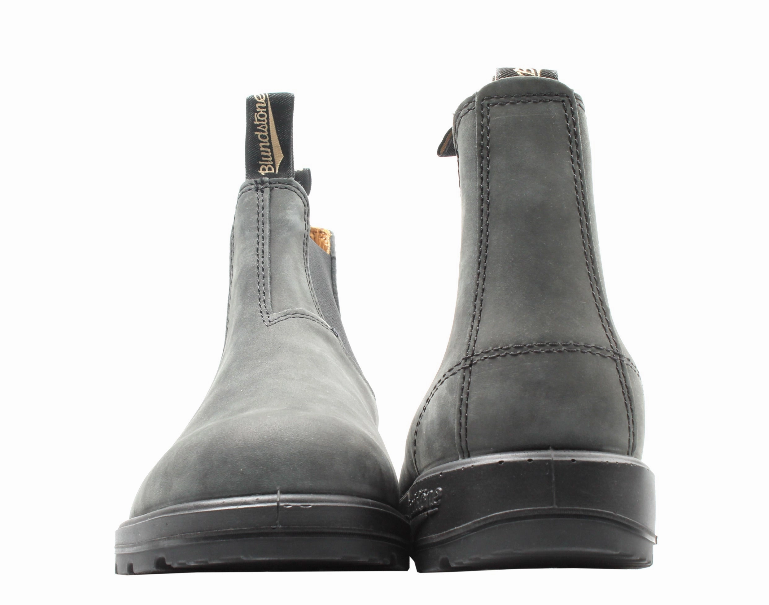 Blundstone 587 Classic Chelsea Boots Rustic Black Pull-On Adult BL587