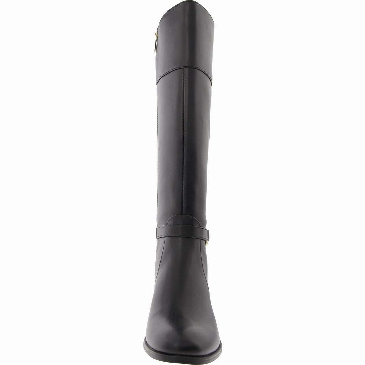 BNDENIE3 Womens Buckle Manmade Knee-High Boots
