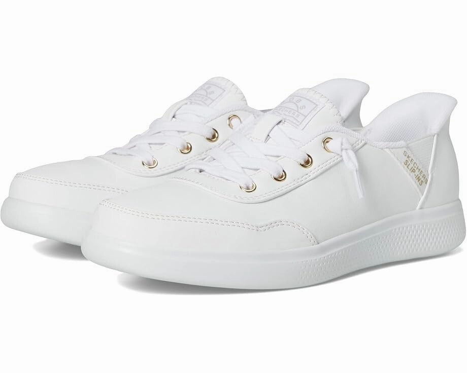 Bobs by Skechers Skip Cute - BCute Classic Sneakers Women's US 8.5 White DWA410 Womens Sports Shoes clearance